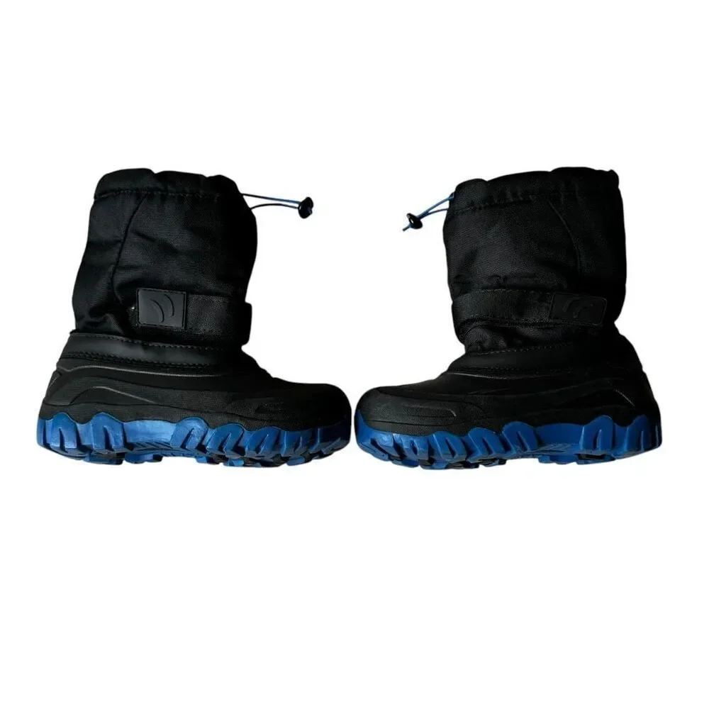 Termolite Youth Snow Rain Cold Weather Boots Black Drawstring SZ 2